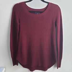 American Eagle Maroon Scoop-neck Sweater